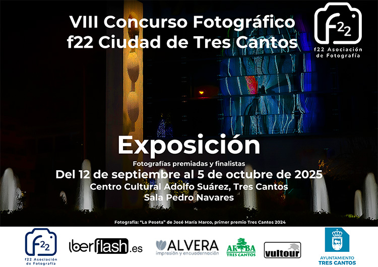 VIII Concurso fotográfico f22 Ciudad de Tres Cantos. Exposición